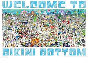 Nickelodeon Spongebob: Every Character Ever Wall Poster