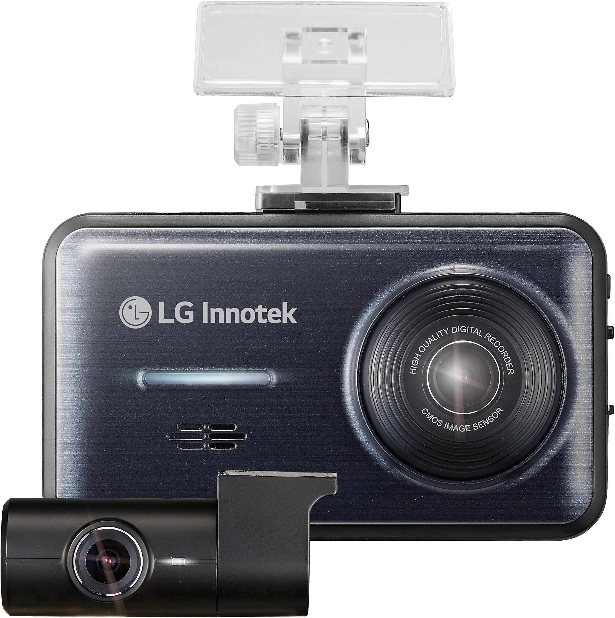 LG Innotek 2-Channel Full HD 1080p Front and Rear Dashcam with 3.5" LCD Touchscreen and 32GB Micro SD (BBDB-FF02E)
