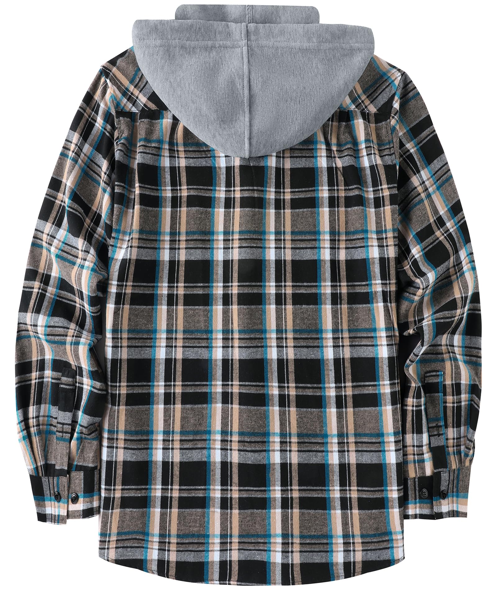 SwissWell Camicia Uomo Flanella Felpe Uomo Camicia a Quadri Manica Lunga Casual Camicia con Cappuccio M-3XL