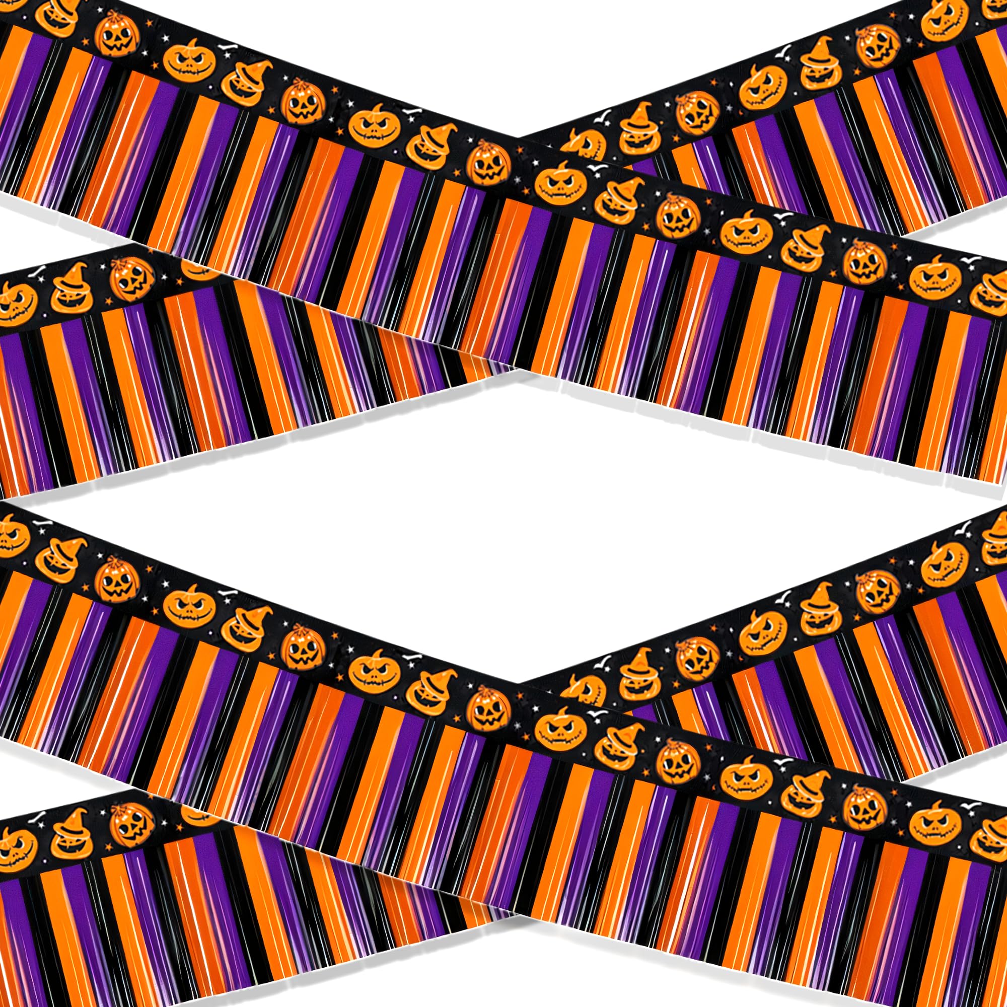 OHOME Halloween Party Decorations - 2 Pack Trick or Treat Streamer Backdrop Banner for Home Wall Door Office - Halloween Decorations Indoor Outdoor Birthday Party Favors Supplies,10 FT