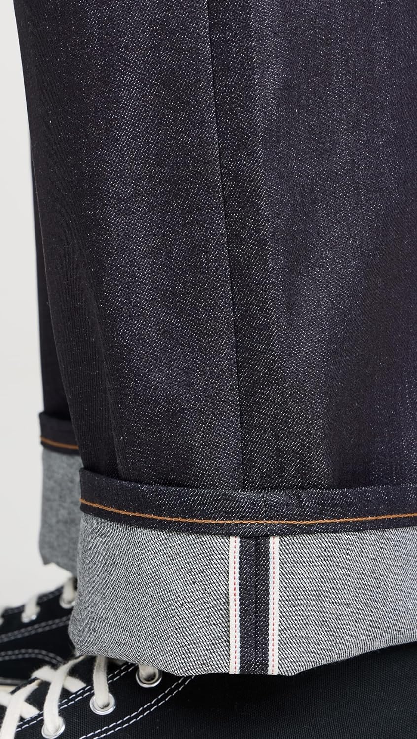 Naked & Famous Denim Men's Strong Guy Nightshade Stretch Selvedge Jeans - Image 6