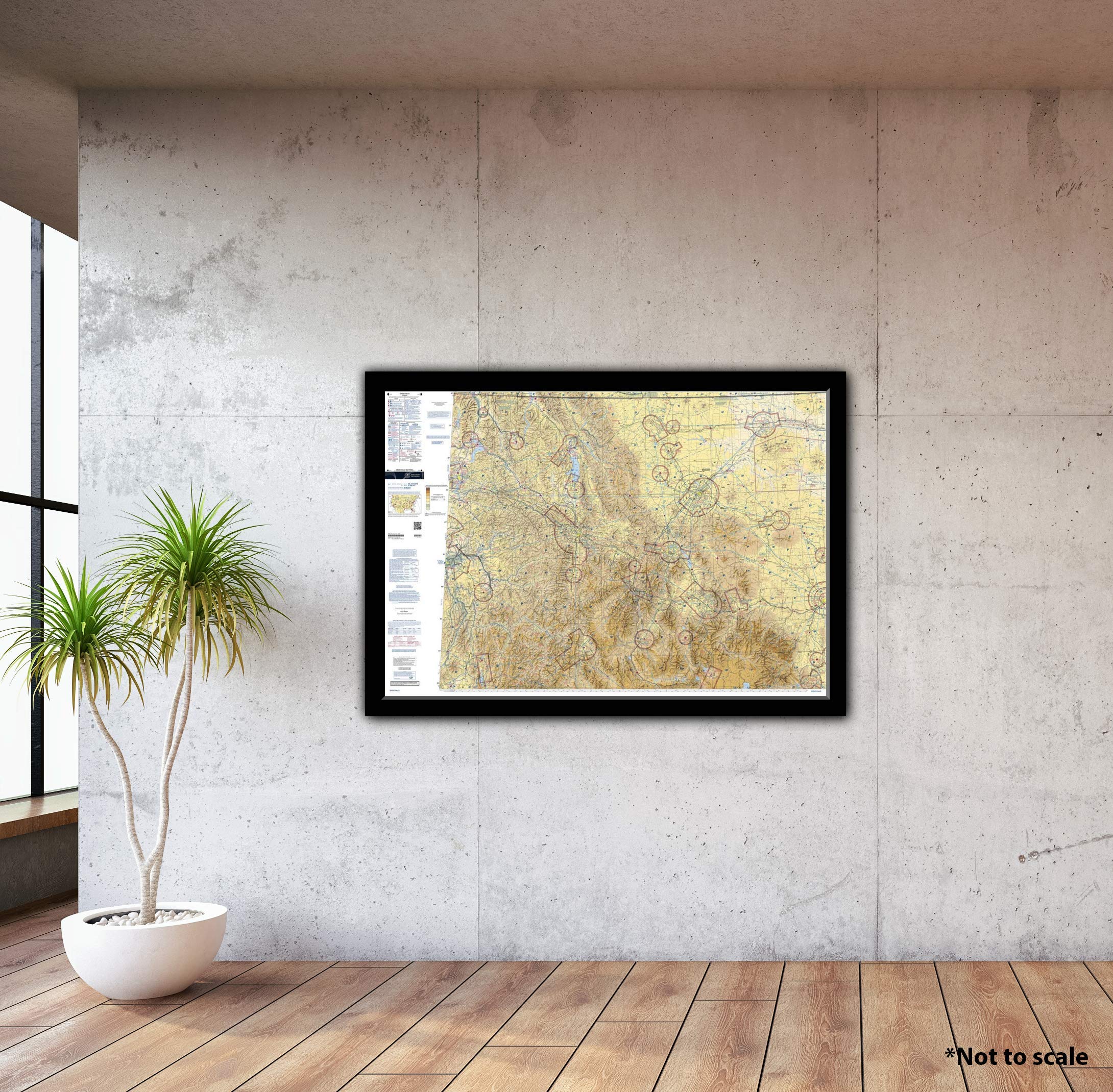 FAA Chart: VFR Sectional Great Falls SGF (Current Edition). Art Print Quality, Suitable for Framing. Current Edition Printed on Demand. Ships Rolled - Not Folded.