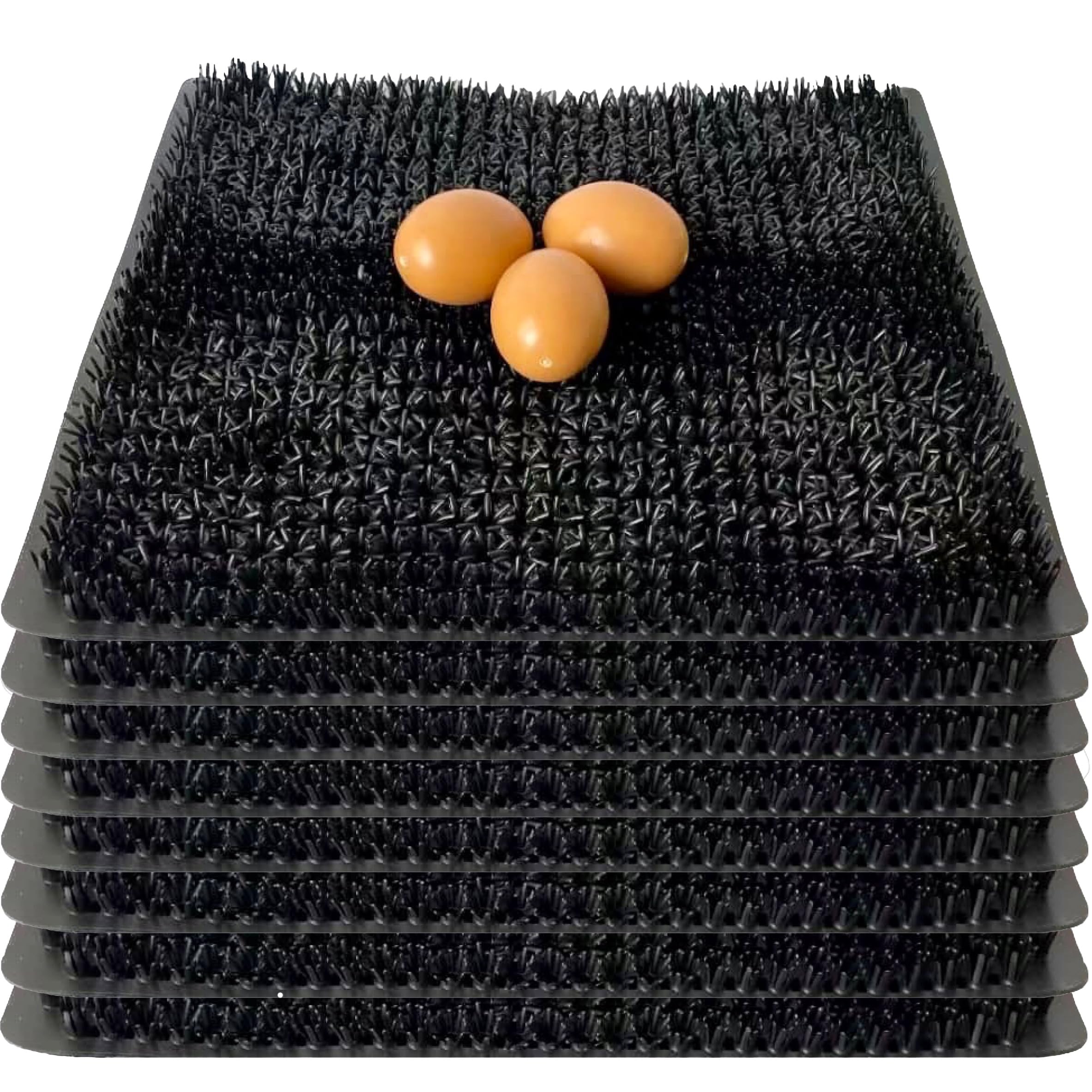 Almohadillas para gallineros de plástico negro flexible y accesorios lavables de anidación de pollos