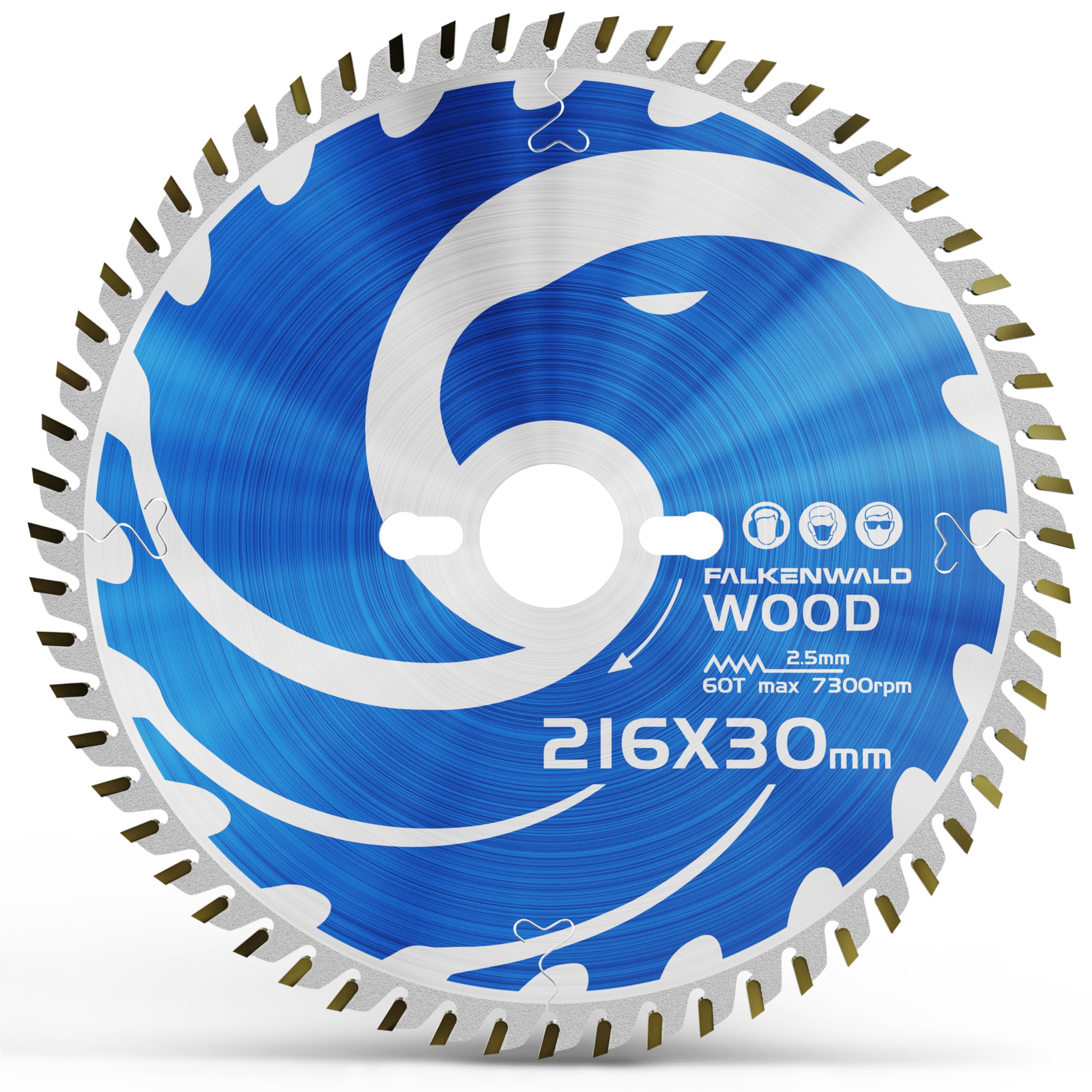 FALKENWALD® - Lama per sega circolare 216 x 30 mm per legno – Lama per sega circolare 216 x 30 mm compatibile con sega circolare