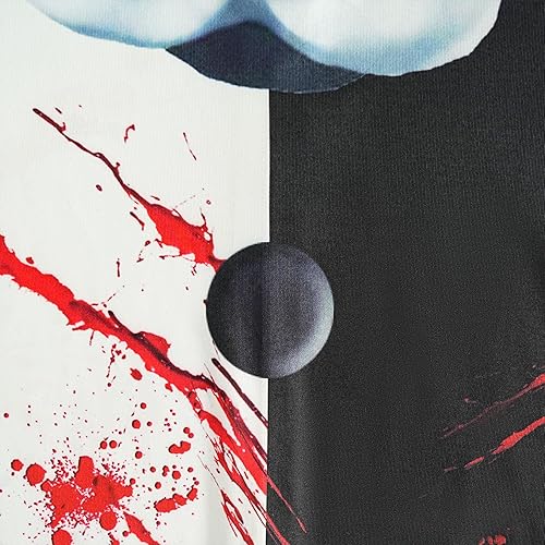 Miniatura 3 de Disfraz de Terrifier para niños, fiesta de Halloween, traje de una pieza para niños, trajes de cosplay con máscaras de cabeza de 5 a 12 años