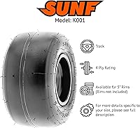Vista 2 de SunF 10x4.5.00-5 10x4.5.00x5 Race Go Kart Neumático 4 PR K001 - Juego de 4