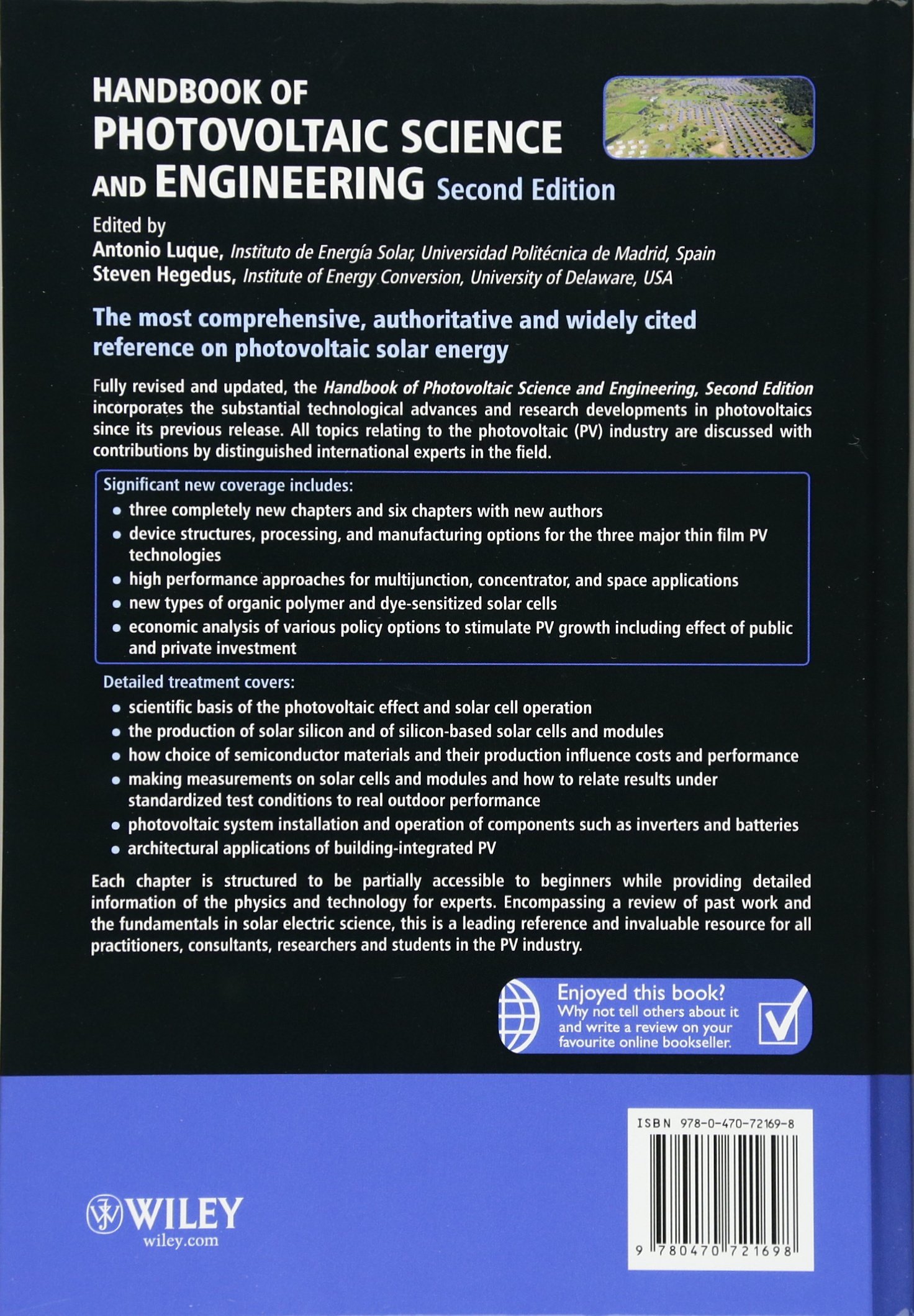 Handbook of Photovoltaic Science and Engineering