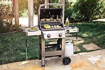 Weber Spirit E210 ツーバーナーコンロ サイドテーブル付き Weber Spirit II E-210 Black Propane Gas Grill with iGrill