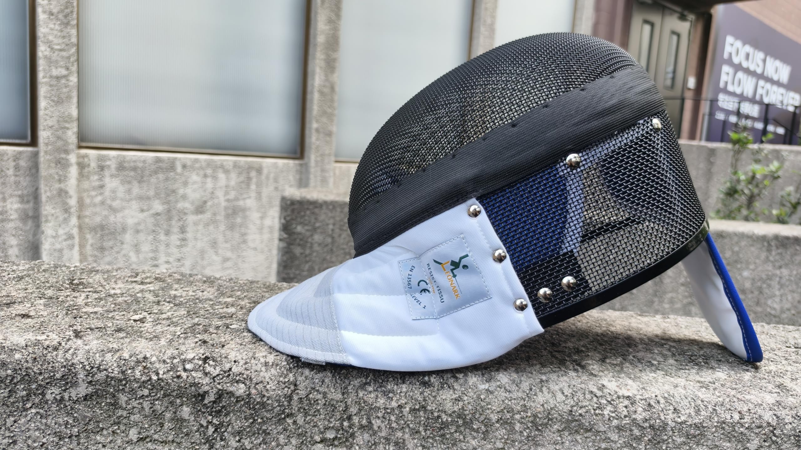 LEONARK Maschera per stagnola Scherma CE 350N Certificato di qualità Nazionale Maschera - Attrezzatura Protettiva per Scherma