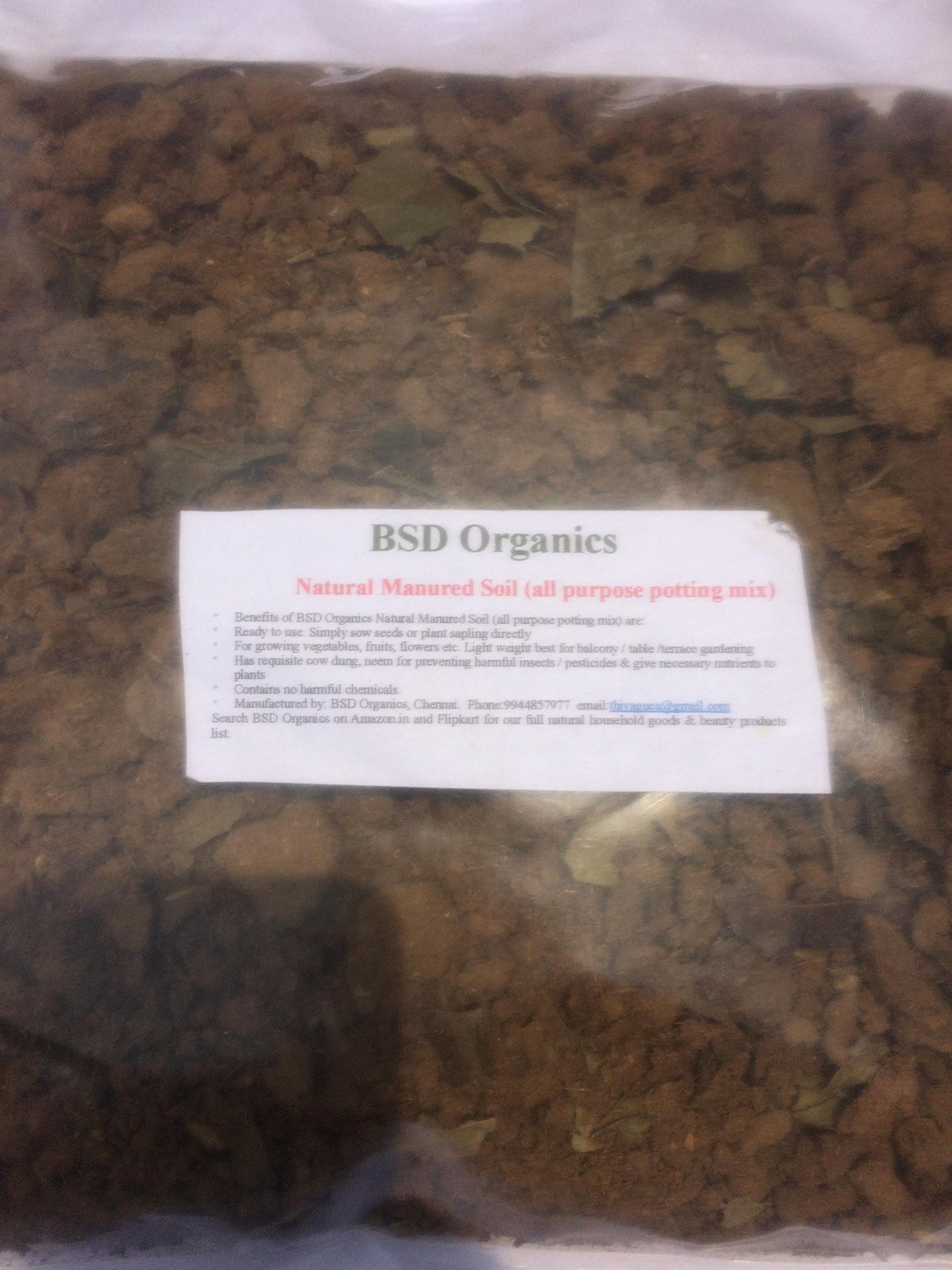 BSD Organics Natural Manured Soil (All Purpose Potting Mix) - 5 kg-image-33