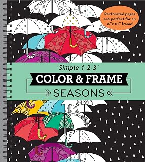 Color Frame Coloring Book Seasons