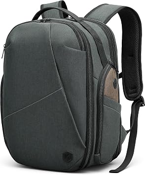 VANKEV 45x34x20 Expandable Cabin Bag For EasyJet, Travel Laptop Backpack