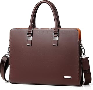 FSD.WG ]Business Bag Leather Briefcase Shoulder Laptop Business Bag for Men