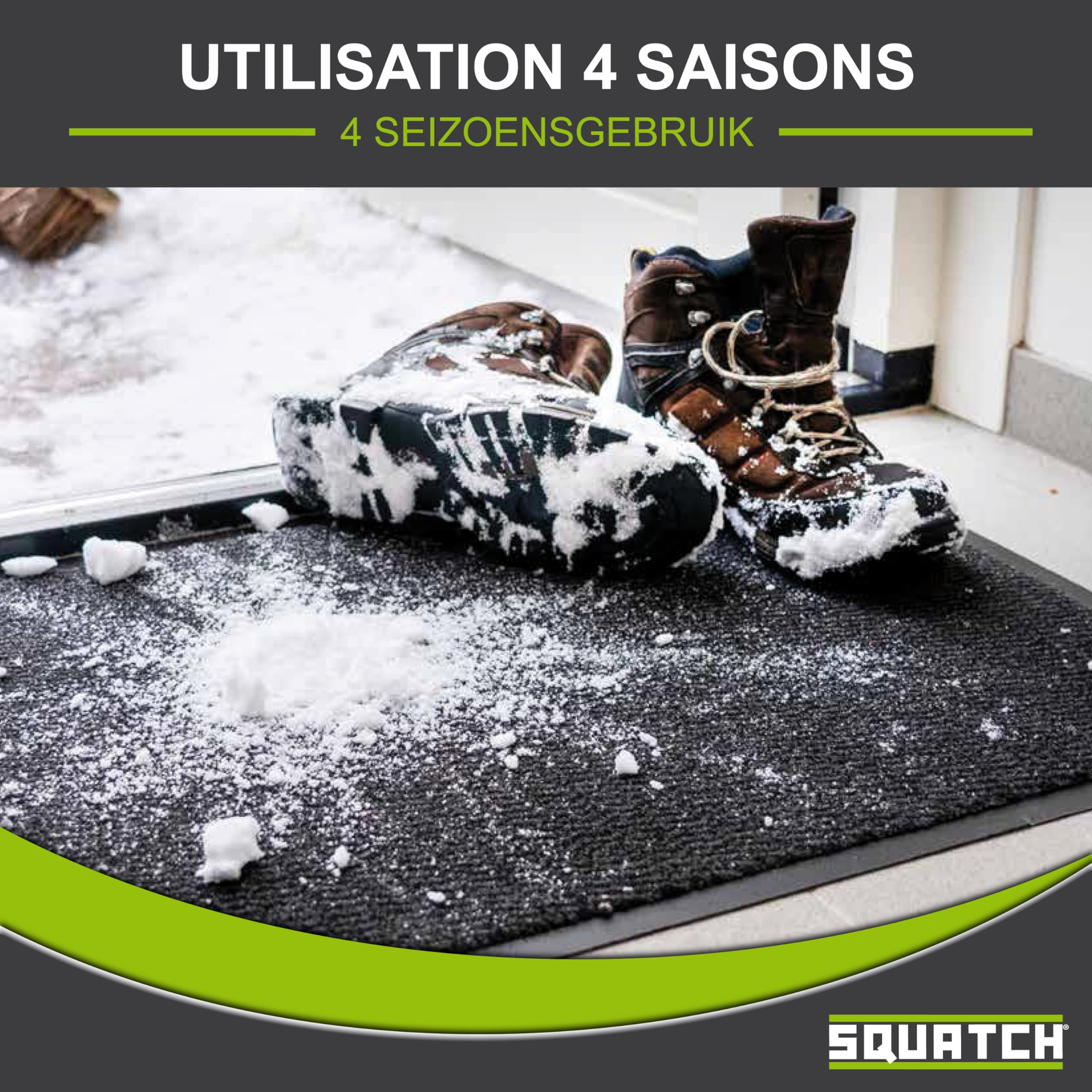 Pauwer Deurmat antislip binnenbarrièrematten rubberen achterkant super absorberend entreetapijt duurzame binnenkant vuilvangmatten (80 x 120 cm, bruin