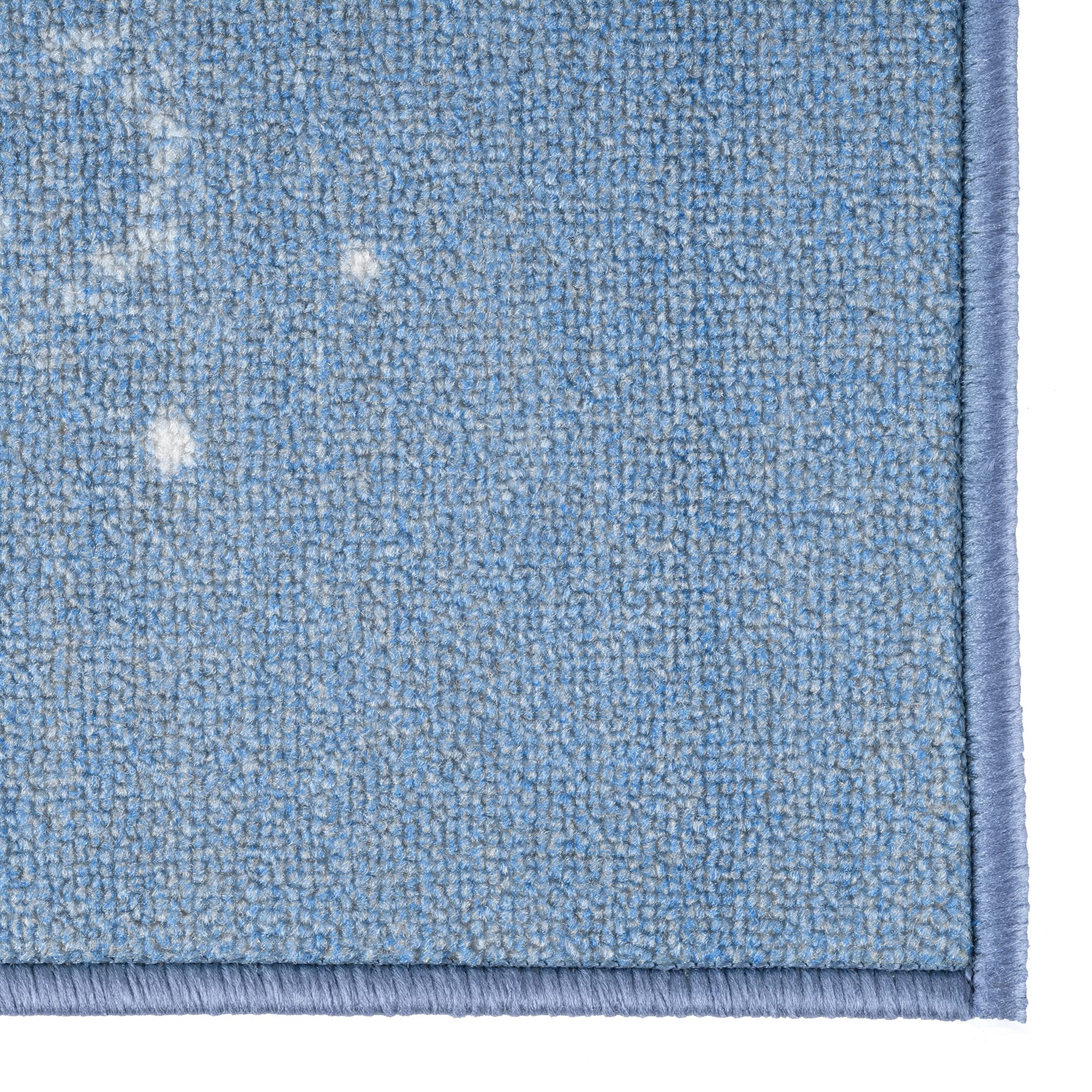 Disney Home Tappeto da gioco per bambini, con licenza ufficiale, per la cameretta dei bambini, antiscivolo, lavabile in lavatrice, motivo tappeto Disney Frozen, 80 x 120 cm