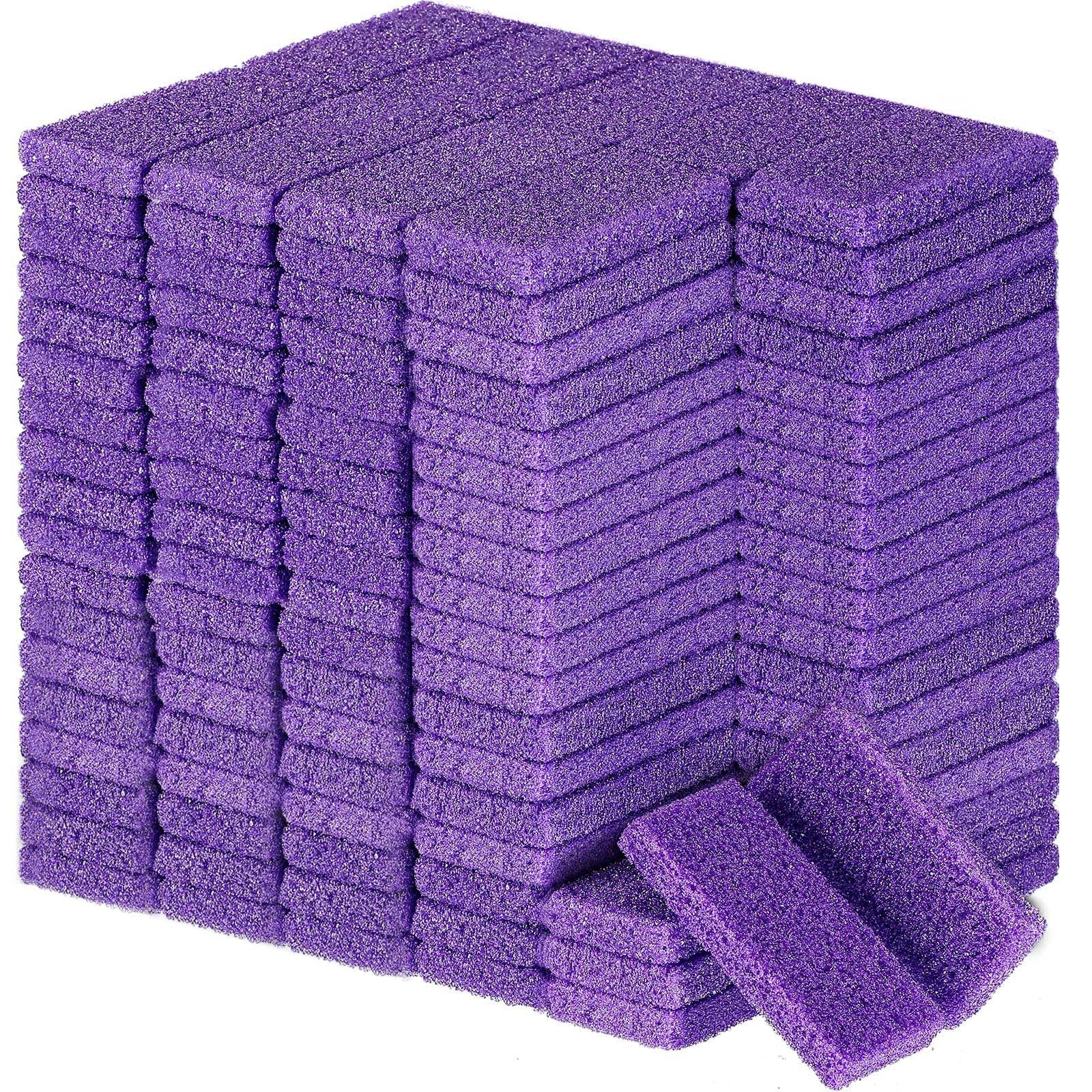 Batiyeer 300 pietre pomice per piedi scrubber per pelle morta usa e getta per piedi pomice per doccia per talloni, cuticole, calli, bagno e spa (viola)