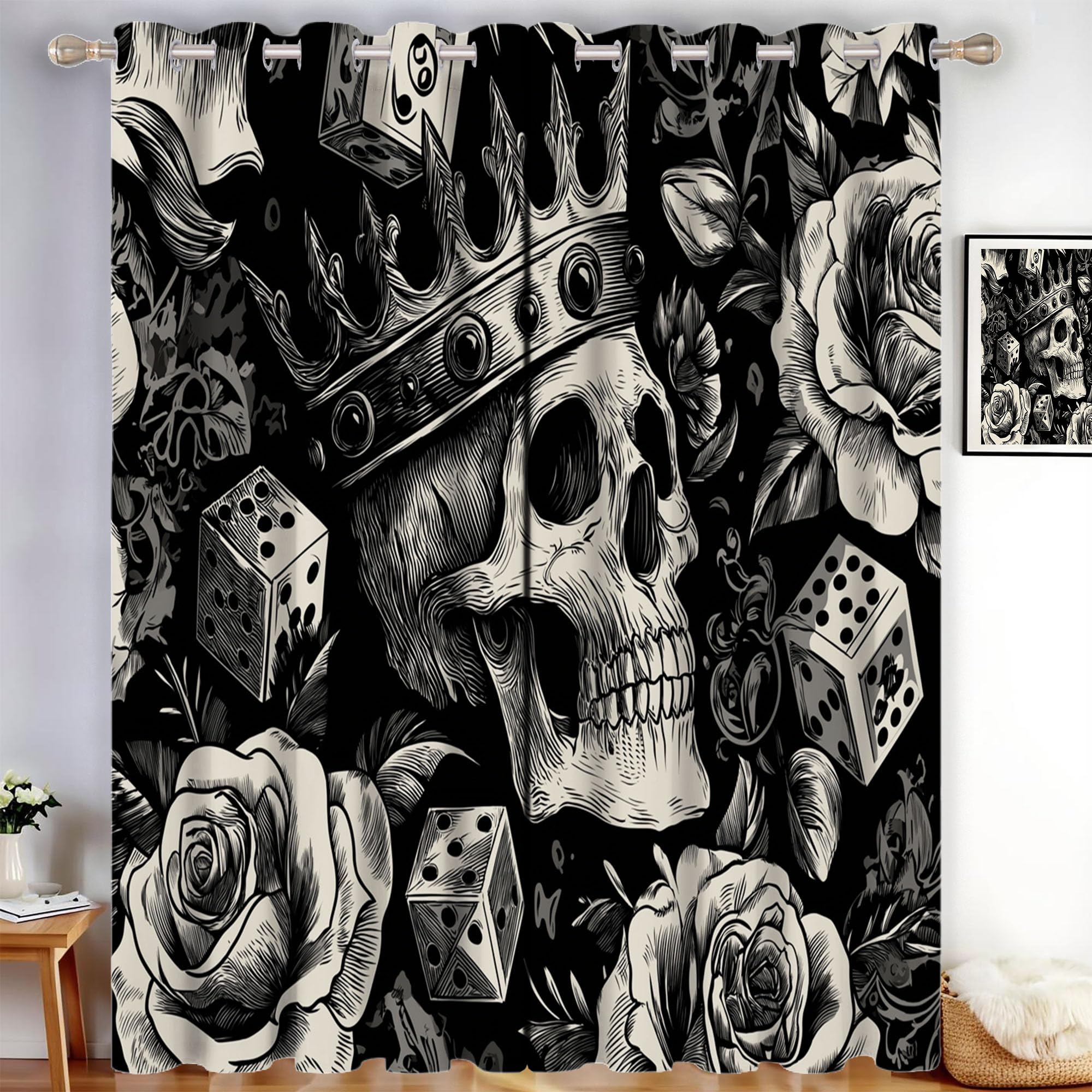 Rideau Occultant Noir anti-lumière 140 X 260 cm pour retrouver un sommeil réparateur