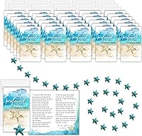 Vista 1 de Smiling Wisdom - 30 regalos a granel - Tarjetas de felicitación de agradecimiento de Starfish Story Turquesa - Personal de empleados maestros