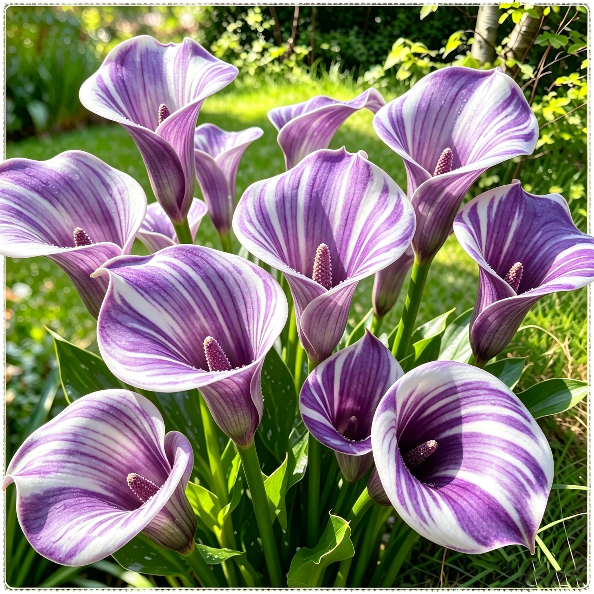 Patio Calla Lily Bulbs UK in Bulk- Hardy Perennial Splendor for Breathtaking Garden Displays-6 Bare Root -Color-E