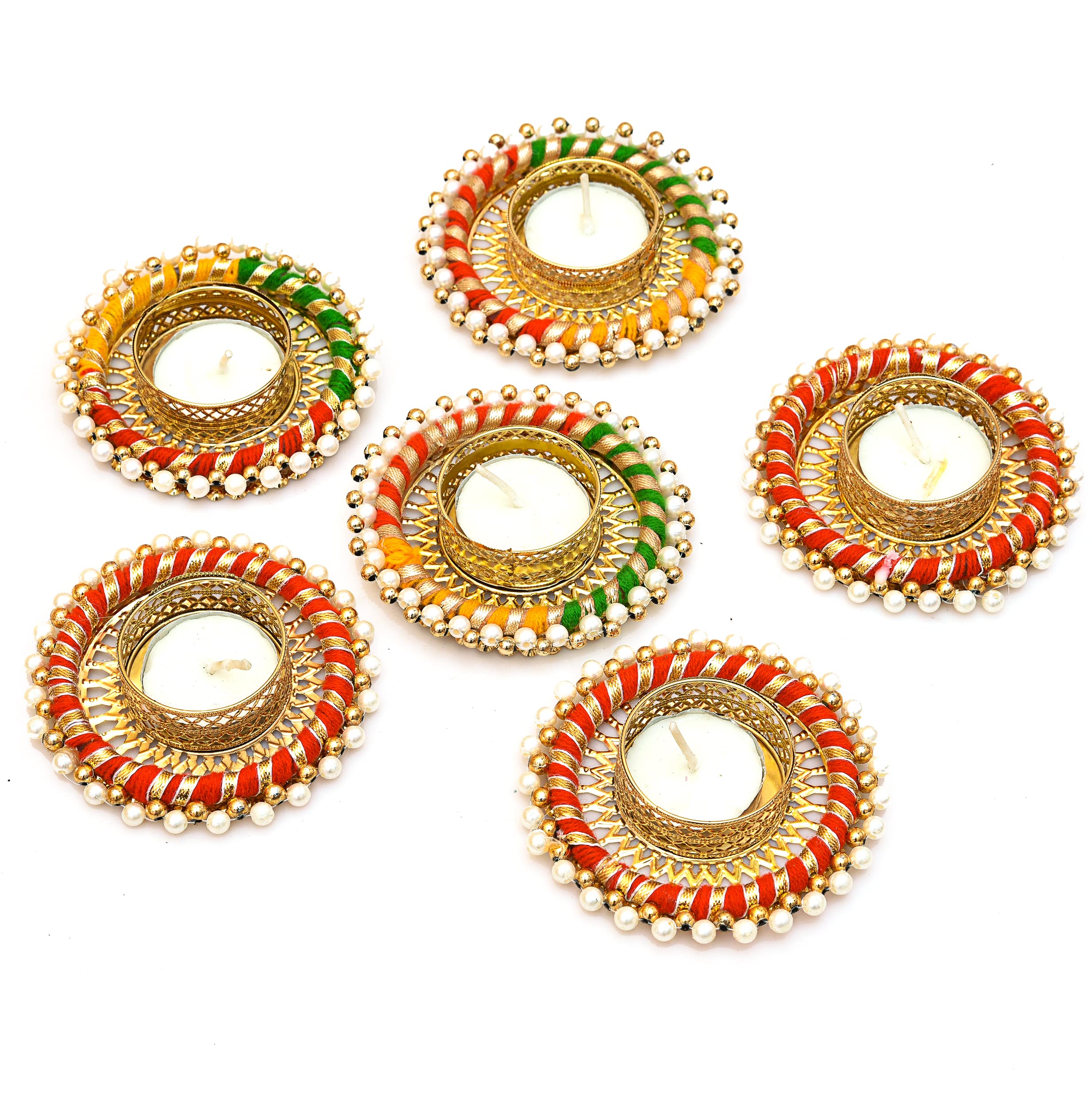 RHYTHM GIFT4U Home Decorative Diya Holder/Table Diya/Home Decor/Candle Holder/Diwali Diya Tealight/Diwali Home Decoration/Diwali Gift (6) (B0DD49SLX5) Amazon Price History, Amazon Price Tracker