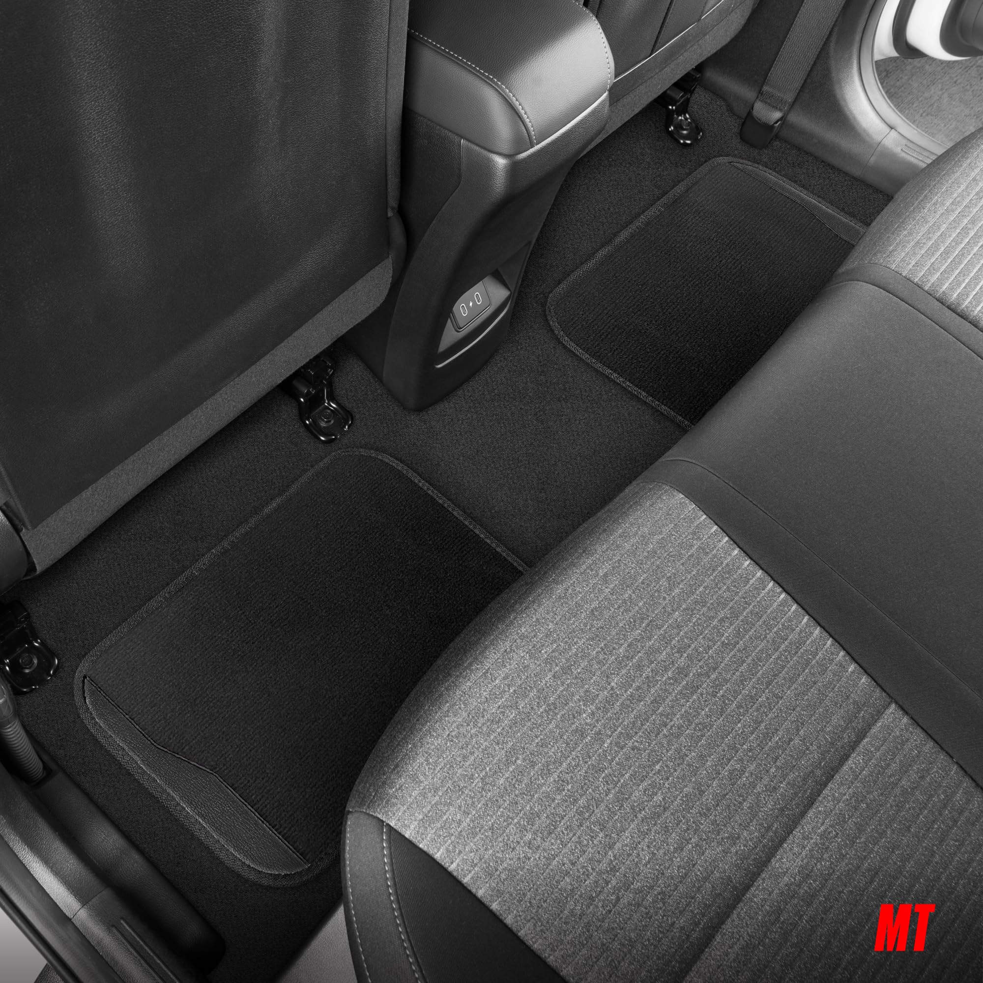 Motor Trend SpeedSeries Carpet Floor Mats Set - Universal Fit for Cars Trucks SUVs Vans Trim Racing Design — view 7