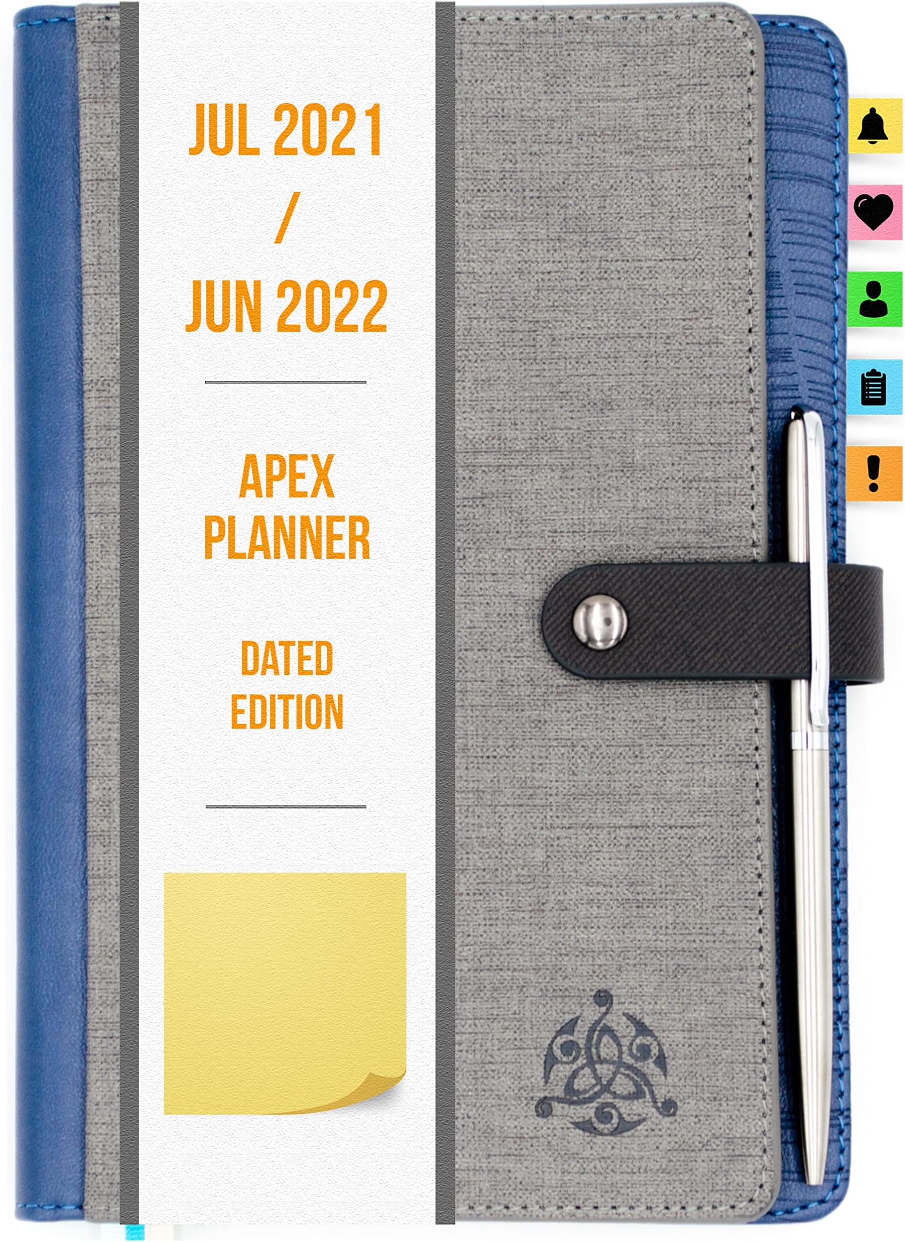 STYLIO APEX Planner Jul 2021-Jun 2022. Fully Dated Monthly, Weekly & Daily Calendar Planner. Include Planner Stickers & Executive Pen. Agenda/ Academic/ School Schedule for Students