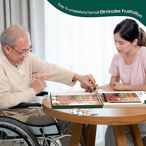 Miniatura 8 de Keeping Busy Rompecabezas de demencia para personas mayores Retro Ride 48 piezas Alzheimer rompecabezas para personas mayores con demencia