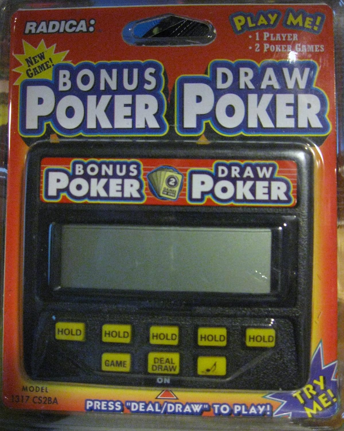 Radica Bonus Poker & Draw Poker Electronic Handheld Game