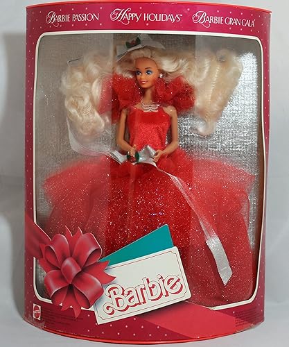 1988 HAPPY HOLIDAYS BARBIE - 1er en la serie coleccionable de Mattel