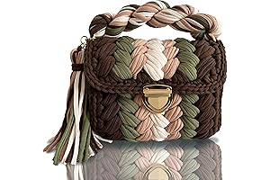 Evening Clutch Bag for Women: Embroidered Knitted Purse