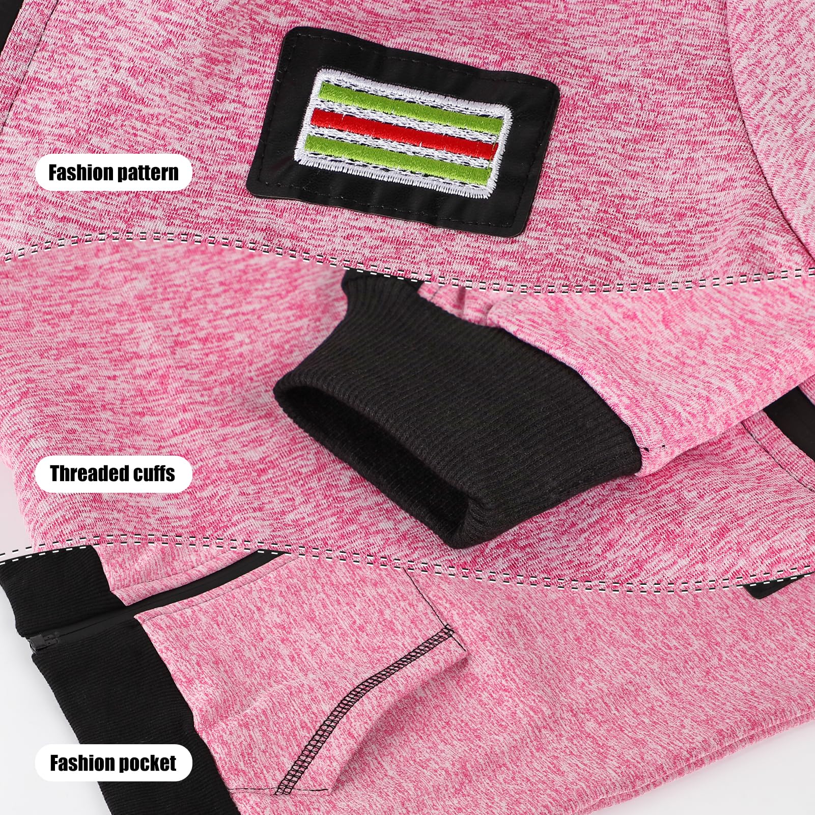 Set da jogging per ragazze Tuta da bambino 2 pezzi/3 pezzi Set di felpa con cappuccio con pantaloni da jogging tuta sportiva