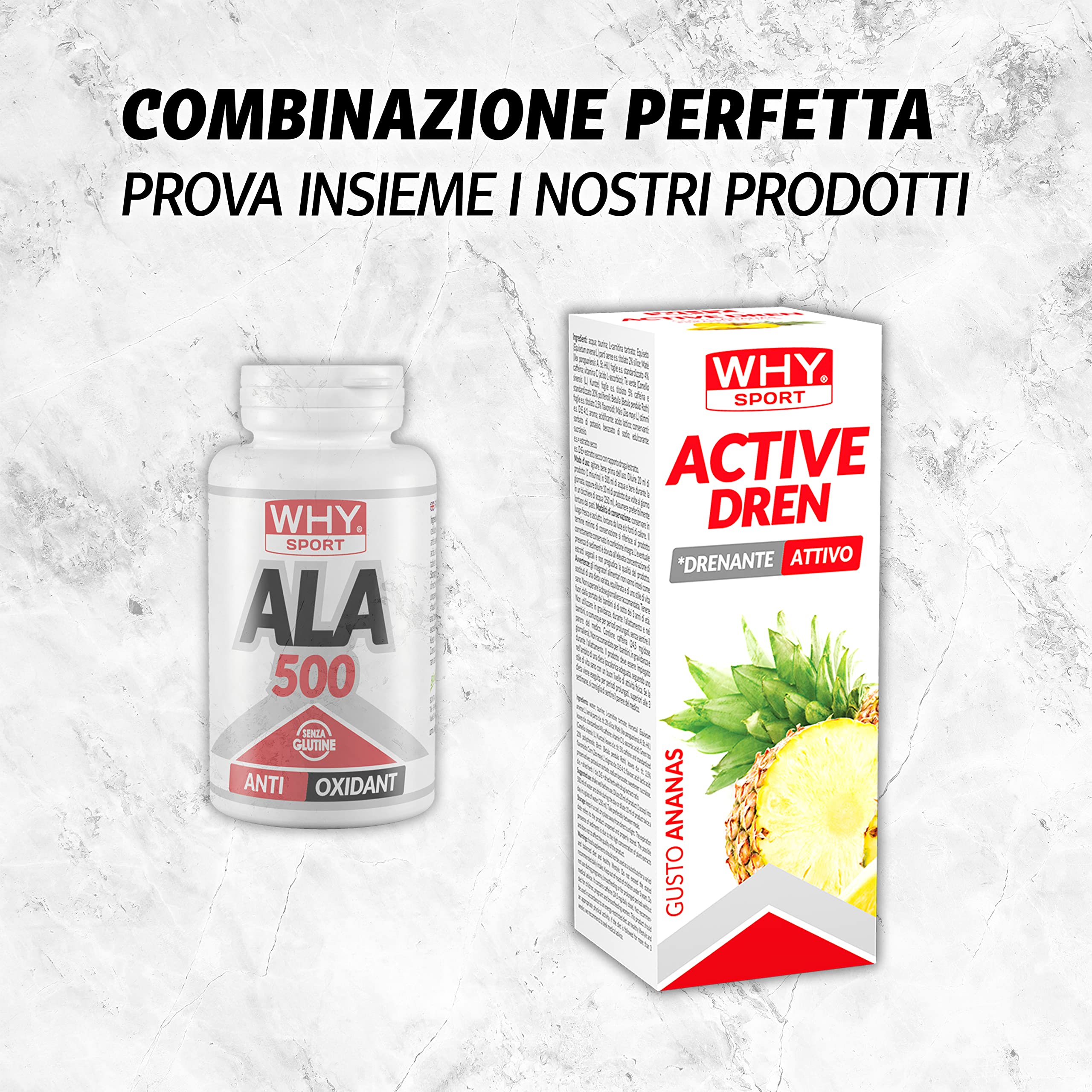 WHY SPORT ALA 500 - Acido Alfa Lipoico - Integratore a Base di Acido Lipoico - Antiossidante - 60 Compresse