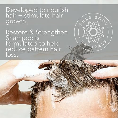 Miniatura 5 de Champú de aceite de Argán terapia para el crecimiento del cabello Pure Body Naturals16 oz libre de sulfato, con Biotin, suministro de 3 meses,