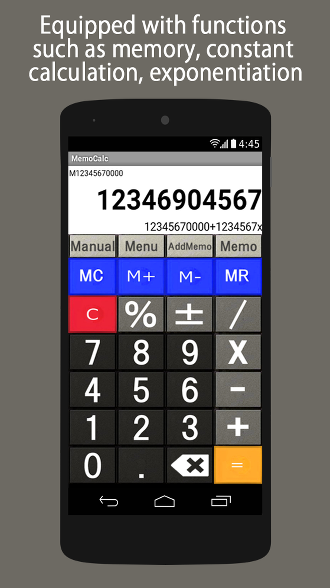 Notes and calculator with history function App on Amazon Appstore