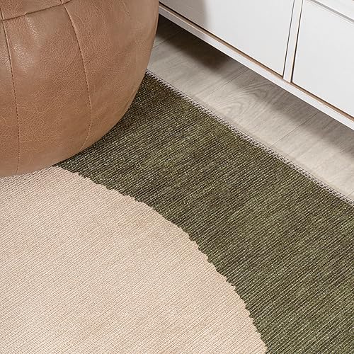 Miniatura 8 de JONATHAN Y WSH113C-28 Cirkel - Alfombra minimalista de punto geométrico lavable a máquina, escandinavo, moderno, bohemio, fácil de limpiar,