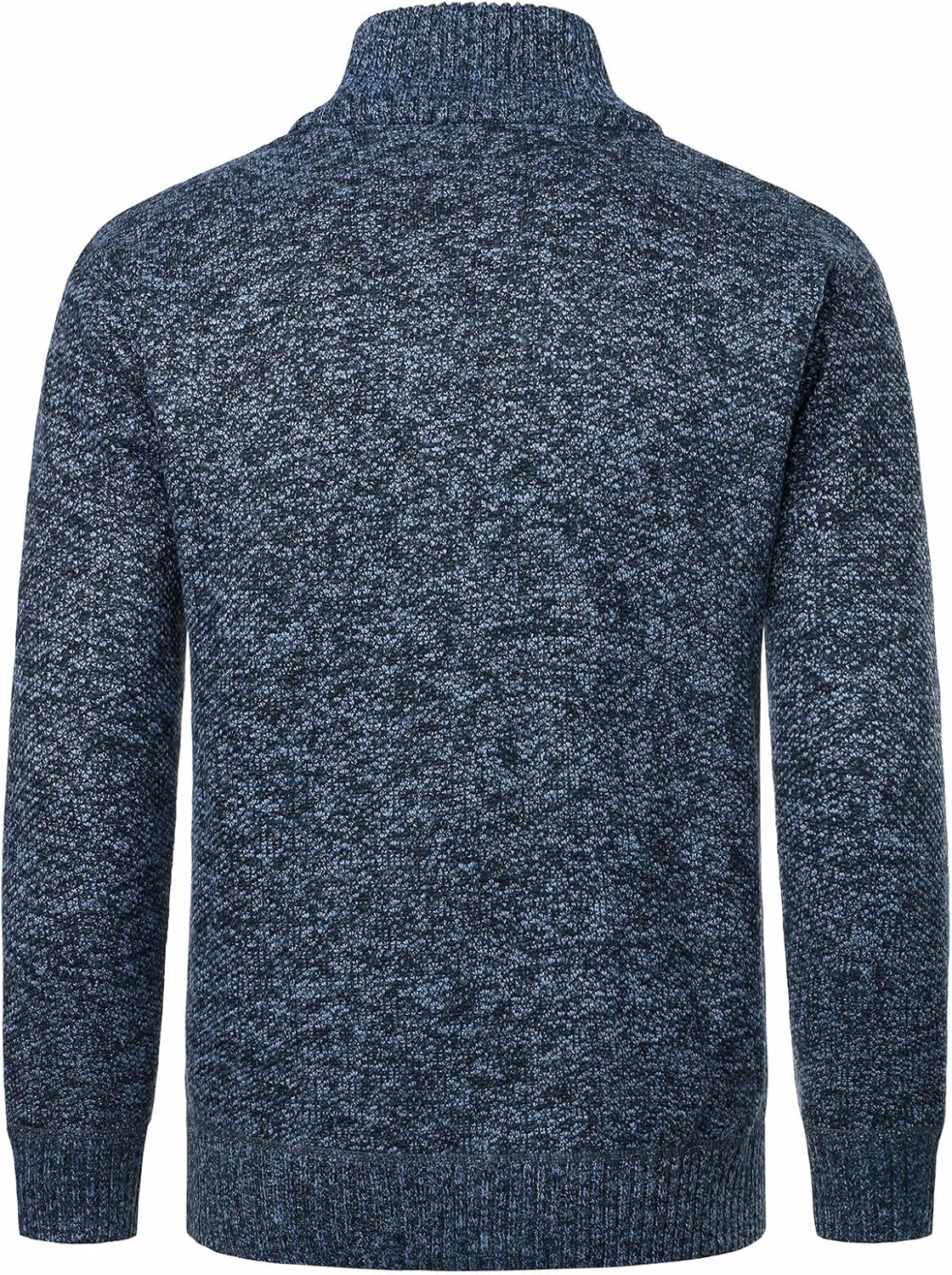 Men's Marled Knit Full Zip Sweater Jacket,