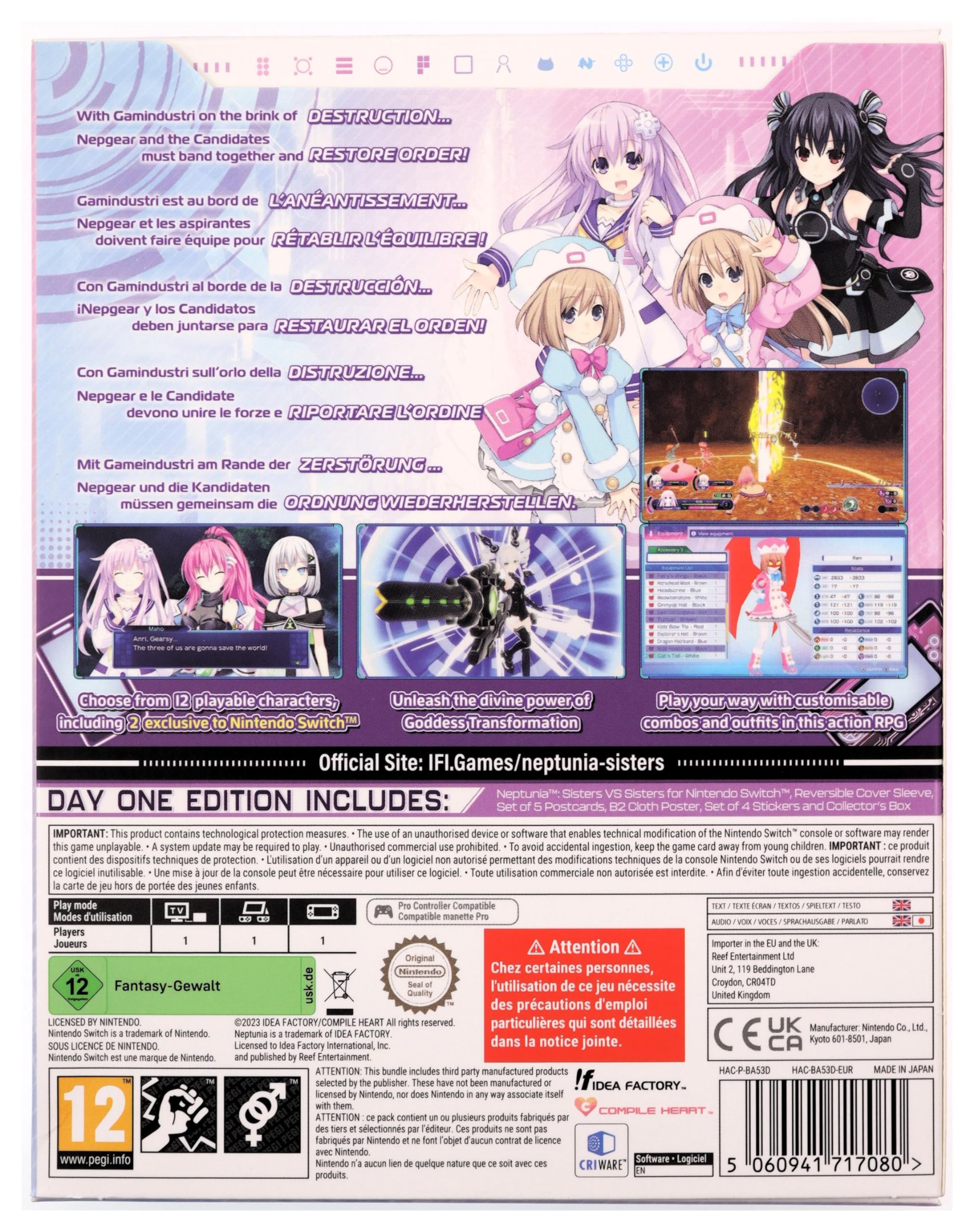 Image secondaire de Neptunia: Sisters VS Sisters - Édition Day One pour Nintendo Switch