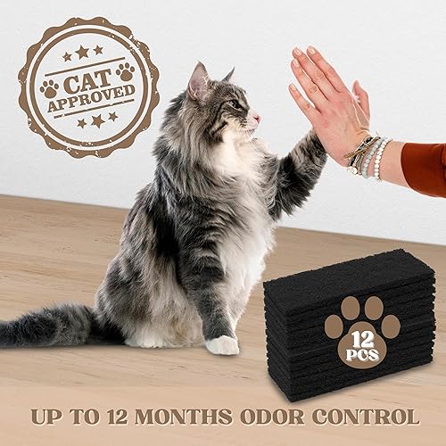 Miniatura 6 de Paquete de 12 filtros de repuesto para robot de arena 3, filtros de carbón activado para caja de arena, filtros de carbón para caja de arena de