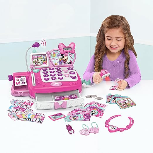 amazon com just play minnie s happy helpers deluxe cash register toys games