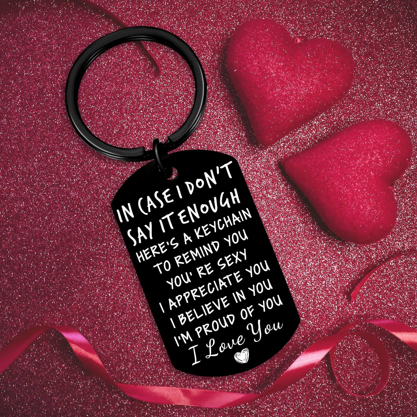 Coolvy Valentines Day Gifts for Him Drive Safe Keychains for Boyfriend Husband Birthday Anniversary Christmas Gifts From Wife