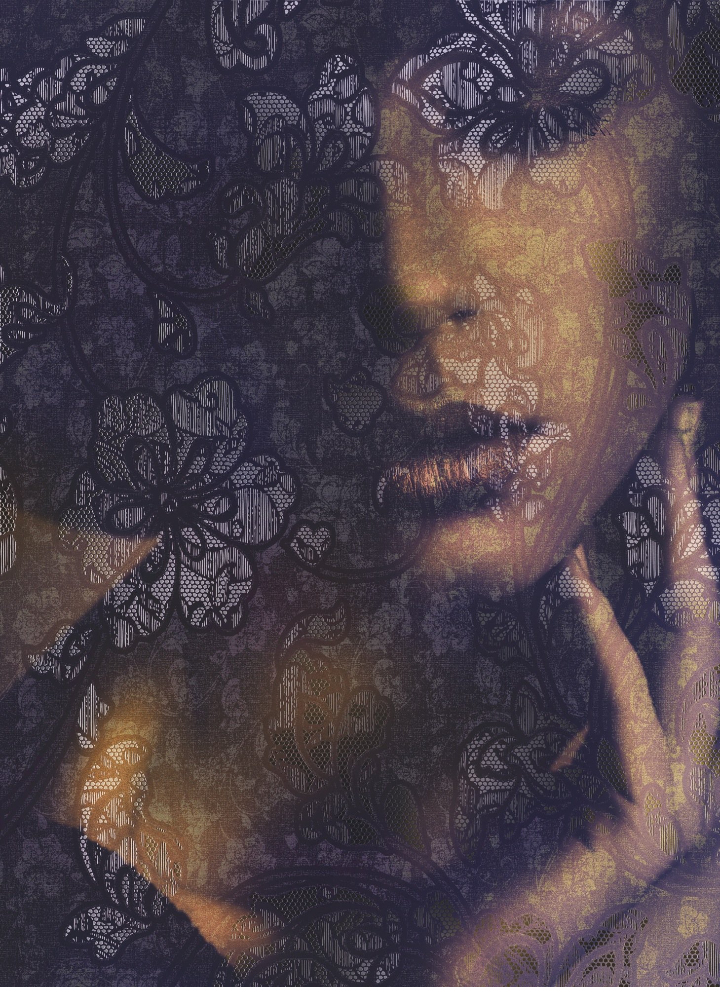 Komar XXL2-012 Lace Wall Mural