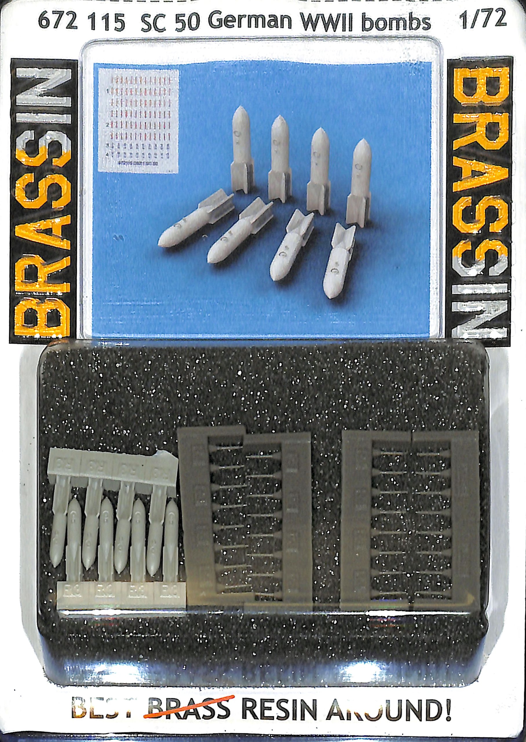 * Eduard Brassin 1:72 - SC50 German WWII Bombs