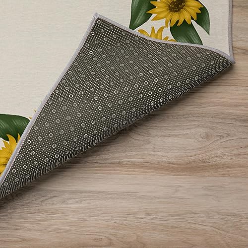 Miniatura 6 de Dalyn Rugs Kendall KE17 - Alfombra beige de 3 x 5 pies, fácil de limpiar, lavable a máquina, no se desprende, para dormitorio, sala de estar,