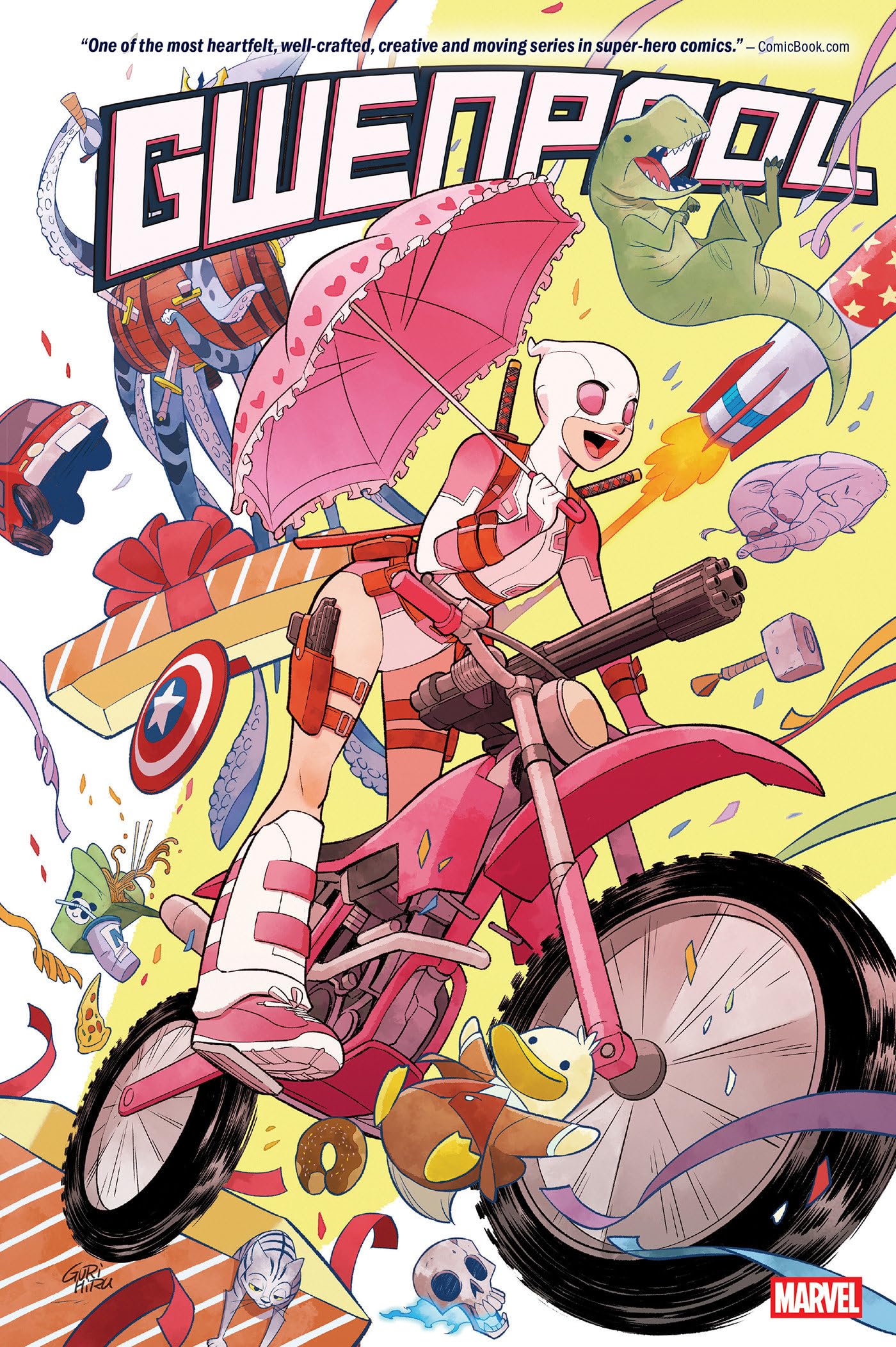 Gwenpool Omnibus Gurihiru Cover [New Printing]: 1 (THE UNBELIEVABLE GWENPOOL)