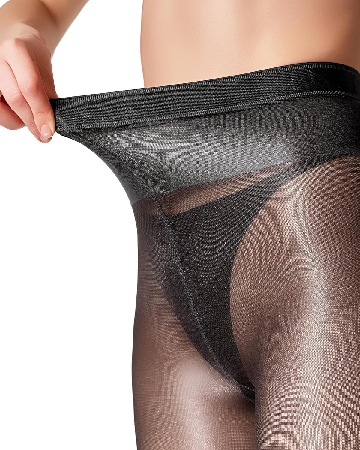 LABELLA 80D Super Glossy Pantyhose for Women,Shiny Oil Jazz Tights，All Day Comfort,S-Queen2 - Image 3