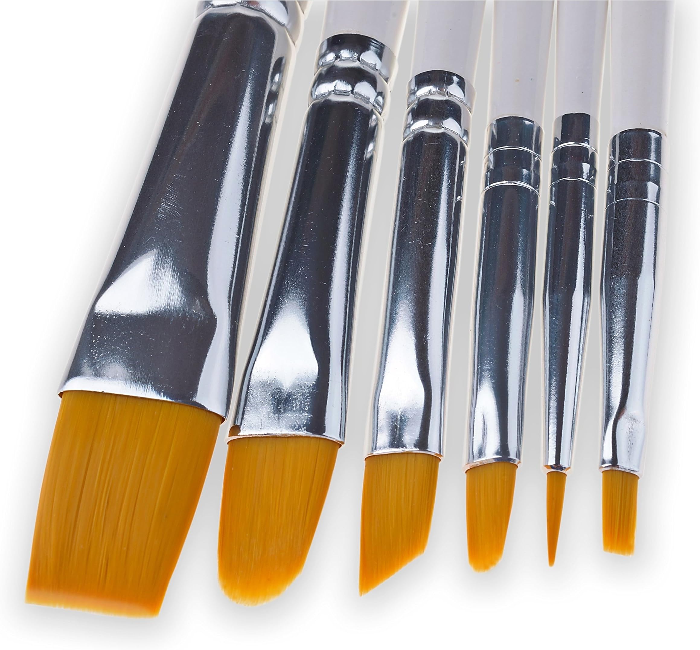 1 Watercolor Acrylic Oil and Face Painting - Premium Quality - One Year Warranty - Bonus Sponge and Pencil - For Kids Students and Professionals – Short Handle