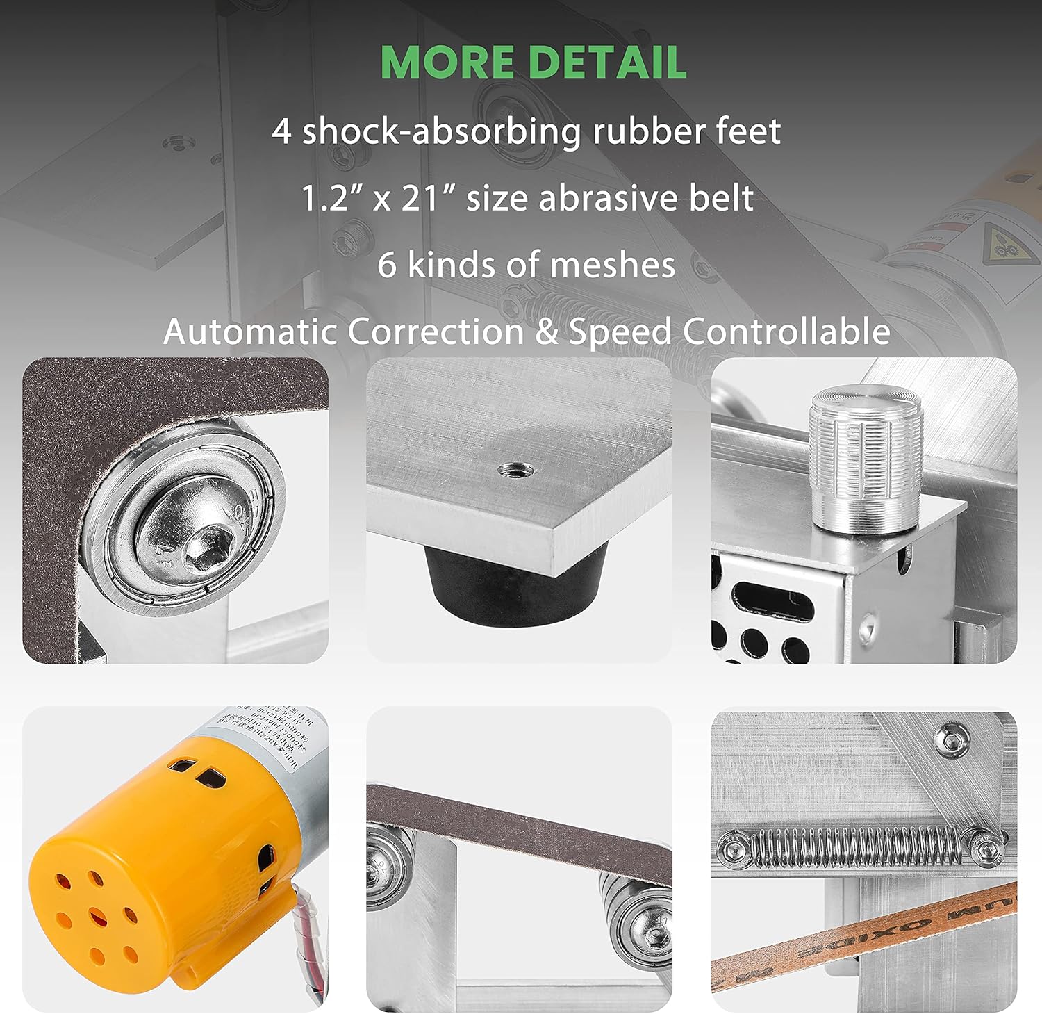 Rеvіеw Huanyu Mini Belt Sander 360W Electric Polishing Grinding Belt Machine 1.2 x 21 Micro Knife Sharpener DIY Bench Sanding Machine with 9 Belts for Metal Wood Aluminum Adjustable Speed Bіg Sаlе Huanyu Mini Belt Sander 360W Electric Polishing Grinding Belt Machine 1.2 x 21 Micro Knife Sharpener DIY Bench Sanding Machine with 9 Belts for Metal Wood Aluminum Adjustable Speed
