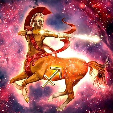 SUNKOO 12×12 inches DIY 5D Diamond Painting Full Constellation Diamond Painting by Numbers Diamond Embroidery Dotz Kit Arts Crafts,Sagittarius