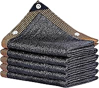 Vista 36 de winemana Tela de Sombra 50% Negra, Lona de Malla Duradera de 10 x 12 Pies con Ojales, Tela de Protección Solar para Jardín, Cubierta Anticongelante