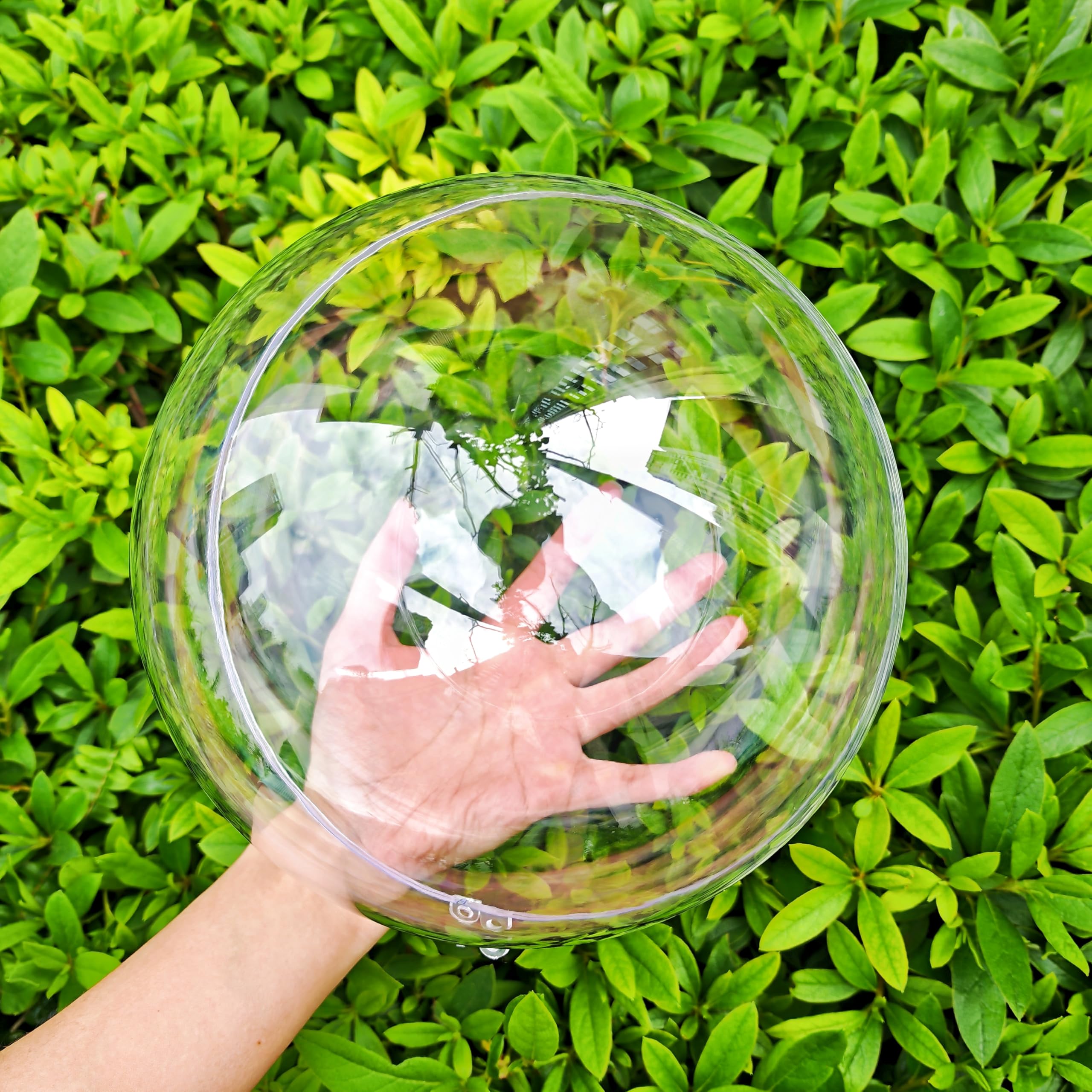 YOZIEMQ Acrylic hollow ball, Clear Plastic Fillable Ornaments Ball, DIY Clear Plastic Balls for New Years Present,Xmas Tree,Home Decoration,Wedding,Party (7.87inch/5PCS) — image 1